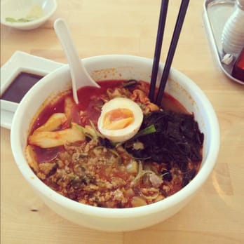 Komé - Spicy pork ramen with kimchi. The spicy kimchi part isn't on the menu, you must ask for it. - Japanese Near Me - Austin, Texas Komé - Spicy pork ramen with kimchi. The spicy kimchi part isn't on the menu, you must ask for it. - Japanese Near Me - Austin, Texas