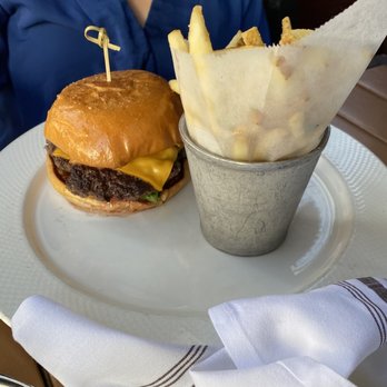 TOWN - Cheeseburger with fries - Steakhouses Near Me - San Carlos, California