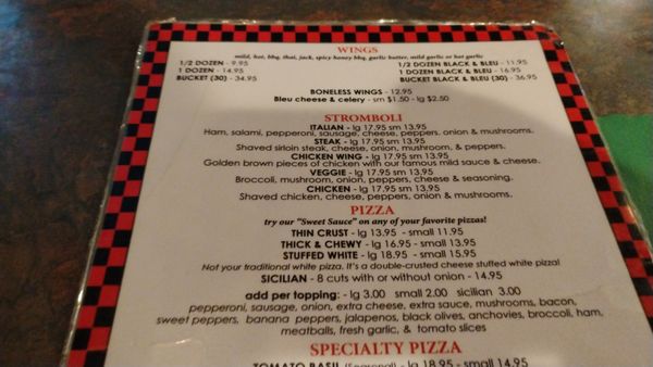 Menu photo 2 The Checkerboard Inn Trucksville, PA Menu photo 2 The Checkerboard Inn Trucksville, PA