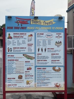 Menu photo 5 Beach Treats Panama City, FL