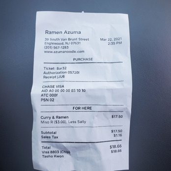 Ramen Azuma - $14.50 Combo Menu *** Server didn't tell me there were an additional charge! Found out when Bill came.** - Ramen Near Me - Englewood, New Jersey Ramen Azuma - $14.50 Combo Menu *** Server didn't tell me there were an additional charge! Found out when Bill came.** - Ramen Near Me - Englewood, New Jersey