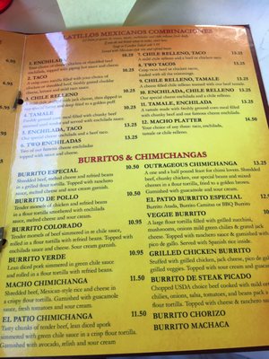 Menu photo 6 El Patio Restaurant Simi Valley, CA