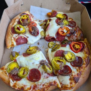 Big Mack Pizza - Pizza pepperoni hot peppers, cheese and My anchovies - Pizza Near Me - North Tonawanda, New York Big Mack Pizza - Pizza pepperoni hot peppers, cheese and My anchovies - Pizza Near Me - North Tonawanda, New York