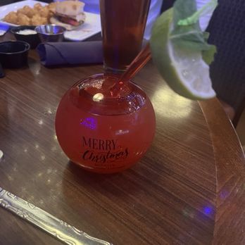 Robert's - Christmas themed Moscow mule.  It was really good.  You get the option to keep the cup. - American Near Me - Hamel, Minnesota