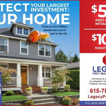 Legacy Pest Management - Pest Control Near Me - Smyrna, Tennessee Legacy Pest Management - Pest Control Near Me - Smyrna, Tennessee