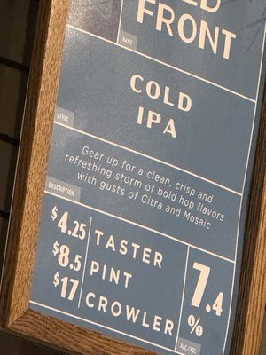 Menu photo 4 Campsite Brewing Company Covina, CA