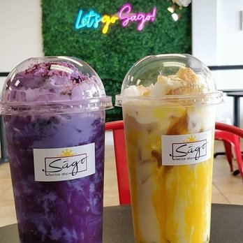 Sago Tea Bar ATBP - Ube overload and Brazo de Mercedes - Bubble Tea Near Me - Apopka, Florida