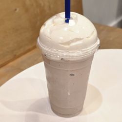Blue Cow Ice Cream - Cereal milk and chocolate ice cream shake