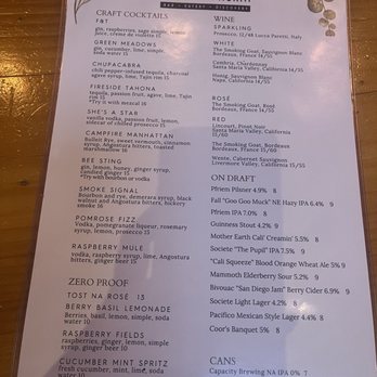 One Door North - October 2026 happy drink menu - New American Near Me - San Diego, California One Door North - October 2026 happy drink menu - New American Near Me - San Diego, California