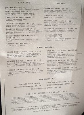 Menu photo 1 Crossroads Chapel Hill Chapel Hill, NC Menu photo 1 Crossroads Chapel Hill Chapel Hill, NC