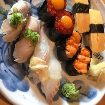 Toshi Sushi - I love nigiri. This is just a few of my favorites. And one of them was their seasonal nigiri. - Sushi Bars Near Me - Vancouver, British Columbia Toshi Sushi - I love nigiri. This is just a few of my favorites. And one of them was their seasonal nigiri. - Sushi Bars Near Me - Vancouver, British Columbia