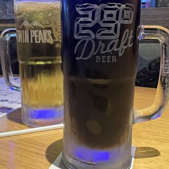Twin Peaks - Stella in the back, and an ale in the front. Sorry I don't remember the name, but they were CRISPY COLD! - Sports Bars Near Me - Augusta, Georgia