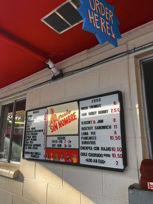 Menu photo 2 Mercado Sin Nombre Austin, TX