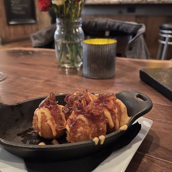 The Mill Kitchen and Bar - Pimento Cheese Fritters - New American Near Me - Roswell, Georgia The Mill Kitchen and Bar - Pimento Cheese Fritters - New American Near Me - Roswell, Georgia