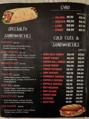Menu photo 4 Aj Deli Columbia, SC