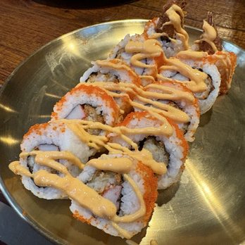 Blacksmith BBQ - Special roll - shrimp tempura with imitation crab & spicy mayo . See more on Instagram @NY.Foodie - Barbeque Near Me - Bayside, New York