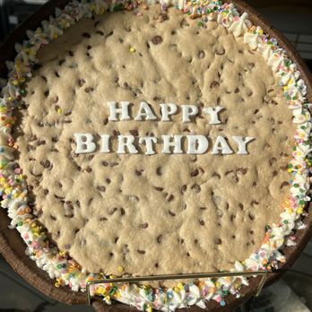 Chip Cookies - Large Birthday cookie - Desserts Near Me - Dublin, California
