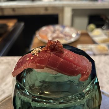 Yuzu Omakase - Tuna with sesame seeds and chili flakes - Sushi Bars Near Me - Phoenix, Arizona Yuzu Omakase - Tuna with sesame seeds and chili flakes - Sushi Bars Near Me - Phoenix, Arizona
