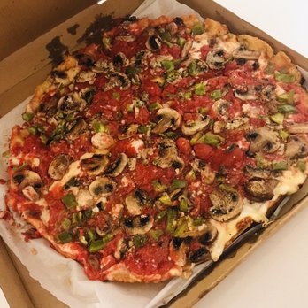 Pucks&pizza - Deluxe deep dish - no onion and olive - Pizza Near Me - Dunedin, Florida Pucks&pizza - Deluxe deep dish - no onion and olive - Pizza Near Me - Dunedin, Florida