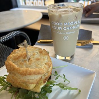 The Pour Choice - Bacon and egg biscuit and iced latte - Coffee & Tea Near Me - Auburn, California The Pour Choice - Bacon and egg biscuit and iced latte - Coffee & Tea Near Me - Auburn, California