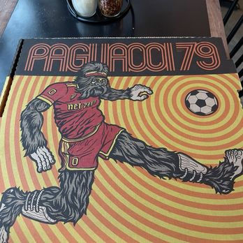 Pagliacci Pizza - Cool art on pizza box - Pizza Near Me - Seattle, Washington
