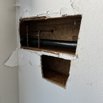 A Prasad Plumbing - Leaking from second floor bathroom pin hole on waterline - Plumbing Near Me A Prasad Plumbing - Leaking from second floor bathroom pin hole on waterline - Plumbing Near Me