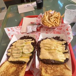 SOB burgers with fries SOB burgers with fries