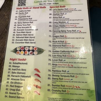 Lin's Garden - Menu - Japanese Near Me - Roseville, California