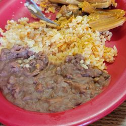 Anita’s Cafe - Tamales, beans and rice
