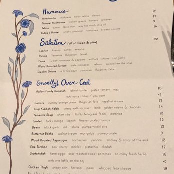 Galit - Current menu as of may 2019 - Mediterranean Near Me - Chicago, Illinois