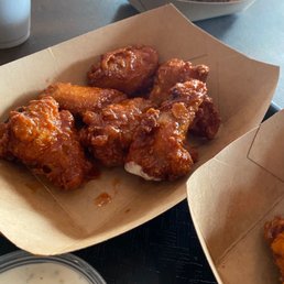 Breaded Buffalo wings