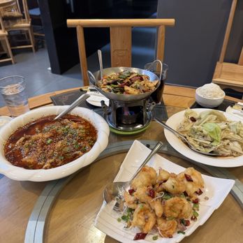 Red Pepper Sichuan Bistro - spicy fish fillets in chili oil, spicy incense pot chicken, salty fried jumbo shrimp, sweet and spicy cabbage - Szechuan Near Me - Towson, Maryland