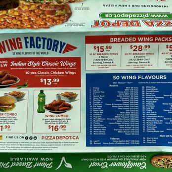 Pizza Depot - a menu for wing factory pizza - Pizza Near Me - Niagara Falls, Ontario