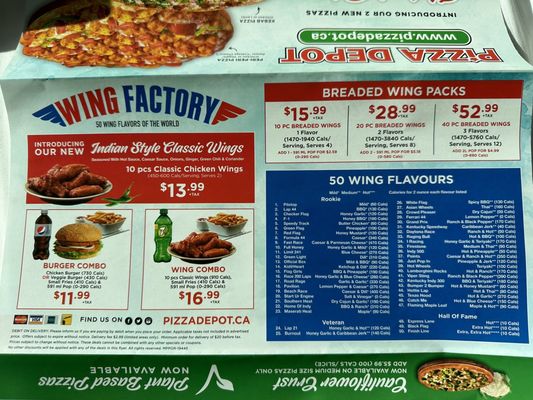 Menu photo 3 Pizza Depot Niagara Falls, ON