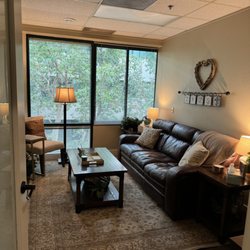 Healing Your Heart Counseling - The counseling office of Healing Your Heart Counseling which overlooks the atrium filled with trees and a fountain- the waters are stirring!