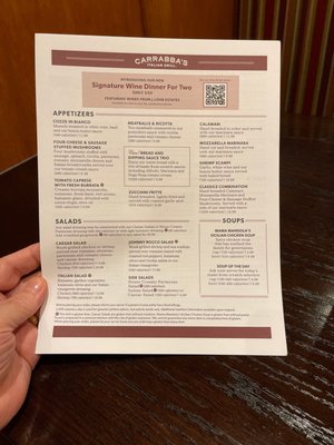 Menu photo 5 Carrabba's Italian Grill Orlando, FL Menu photo 5 Carrabba's Italian Grill Orlando, FL