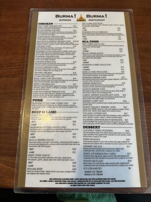 Menu photo 8 Burma Burma Dublin, CA