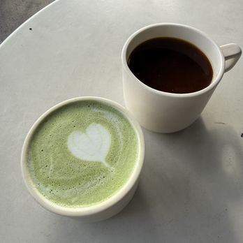 Moxie Coffee - Matcha latte and black americano - Coffee Roasteries Near Me - Phoenix, Arizona