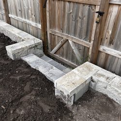 Rubricx Pavers - Retaining walls and oaver work done by Rubricx. I'll post more when the sod goes in.