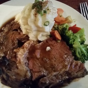 The CattleBaron Steakhouse & Bar - Prime rib, baron cut with garlic mashed potatoes - Steakhouses Near Me - Calgary, Alberta The CattleBaron Steakhouse & Bar - Prime rib, baron cut with garlic mashed potatoes - Steakhouses Near Me - Calgary, Alberta