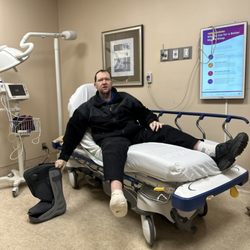 Saint Elizabeth Wound Care - My hubby at wound care.