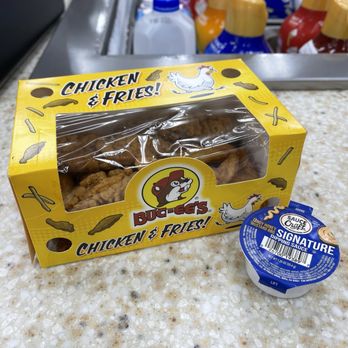 Buc-ee's - Chicken & Fries with a side of Tangy Honey Mustard BBQ Sauce - Gas Stations Near Me - Katy, Texas