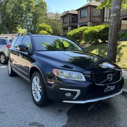 Newly washed and waxed car.