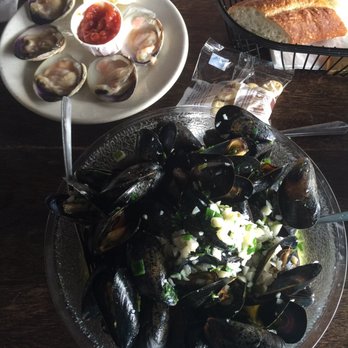 The Dock - Mussels and clams on half shell - Seafood Near Me - Montauk, New York The Dock - Mussels and clams on half shell - Seafood Near Me - Montauk, New York