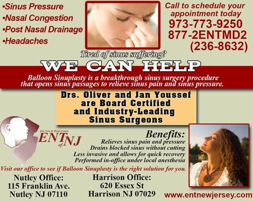 Ear Nose And Throat Shrewsbury Nj EAR, NOSE & THROAT OF NJ - Updated July 2025 - 11 Photos - 115 Franklin
