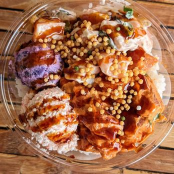 Poke Market - The All-Star | Instagram: @telephonesmoothie - Poke Near Me - Hilo, Hawaii