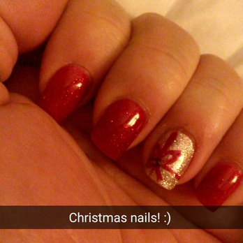 Hot Nails - My Christmas 2016 nails that Sky did! Perfect shade of red & the bow is so cute! - Nail Salons Near Me - Elk Grove Village, Illinois Hot Nails - My Christmas 2016 nails that Sky did! Perfect shade of red & the bow is so cute! - Nail Salons Near Me - Elk Grove Village, Illinois
