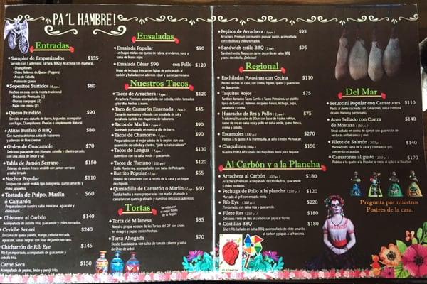 Menu photo 3 La Popular San Luis Potosí, SLP Menu photo 3 La Popular San Luis Potosí, SLP