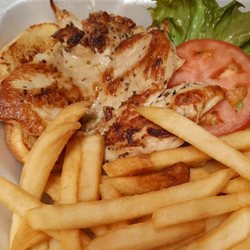 Blue Goose Cafe - Awesome food and service.   Very fast.    So love this place..