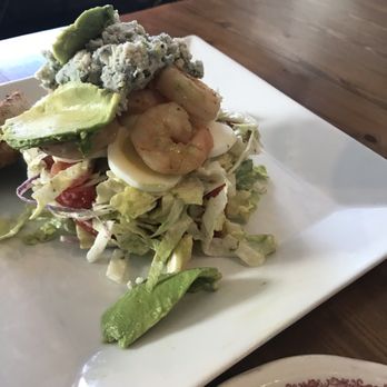 Cafe 1217 - Shrimp salad with a healthy bleu cheese crumble over the top. Wooooow!! - New American Near Me - Hot Springs, Arkansas Cafe 1217 - Shrimp salad with a healthy bleu cheese crumble over the top. Wooooow!! - New American Near Me - Hot Springs, Arkansas